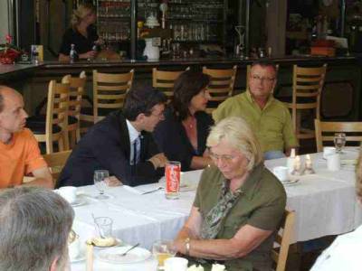 Informationsveranstaltung - Aktuelle Rechtspolitik im Land Brandenburg - der Senioren Union in Lychen (von links: Henryk Wichmann MdL; Barbara Richstein MdL, Matthias Bensch, Vors. der Senioren Union Lychen)