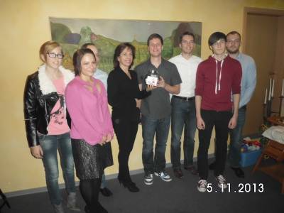 Barbara Richstein mit Mitgliedern der neu gegrndeten Ortsgruppe \