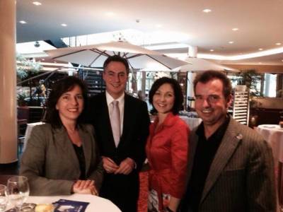 Barbara Richstein MdL, David McAllister( Spitzenkandidat der CDU Deutschlands zur Europawahl), Katherina Reiche MdB (Parlamentarische Staatssekretrin beim Bundesminister fr Verkehr und digitale Infrastruktur), Frank Bommert MdL (v. l. n. r.)  