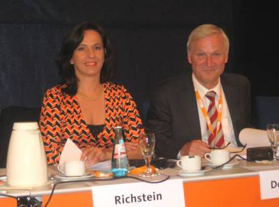 Barbara Richstein und CDU-Generalsekretr Dieter Dombrowski.