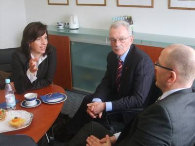 Besuch bei der Uckermrkischen Dienstleistungsgesellschaft mbH (UDG) in Prenzlau.
