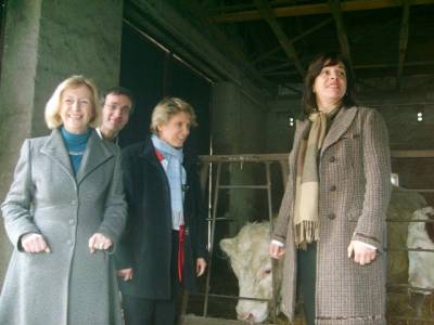 Besuch im Landwirtschaftsbetrieb von Jrgen
Mittelstdt (Nordwestuckermark OT Rpersdorf-
Sternhagen).
