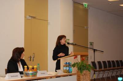 Die Parteienforscherin Dr. Viola Neu stellte ihre vielseitige Wahlanalyse vor. 